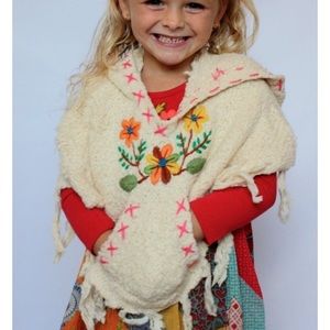 Super Soft Floral Little Girl’s Poncho
